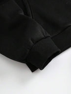 Moletom Com Capuz Estampa Cogumelo Nas Costas Casual
