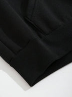 Moletom Com Capuz E Zíper Frontal Com Estampa De Teia Casual
