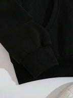 Moletom Com Capuz E Zíper Frontal Com Estampa De Teia Casual
