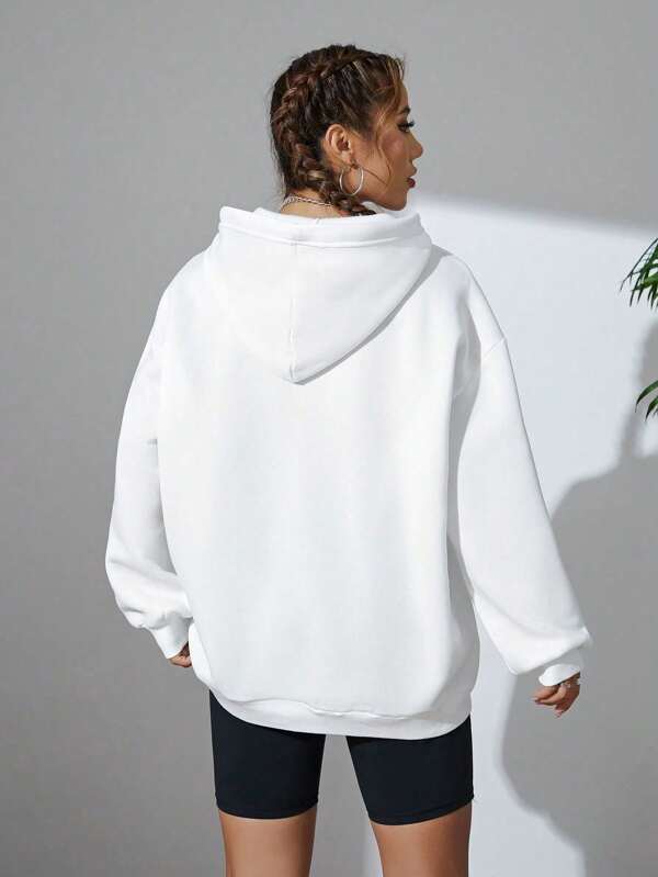 Moletom Oversized Com Capuz E Cordão