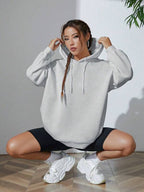 Moletom Oversized Com Capuz E Cordão