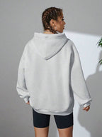 Moletom Oversized Com Capuz E Cordão