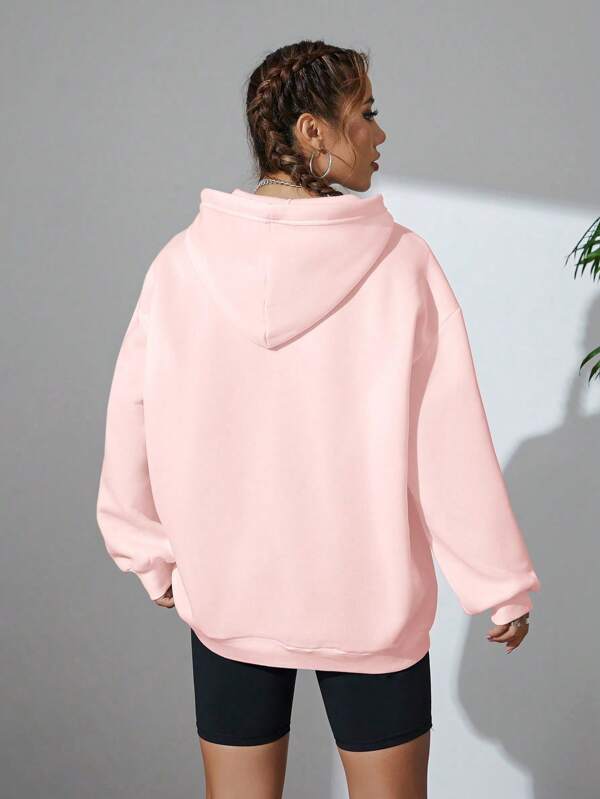 Moletom Oversized Com Capuz E Cordão