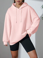 Moletom Oversized Com Capuz E Cordão