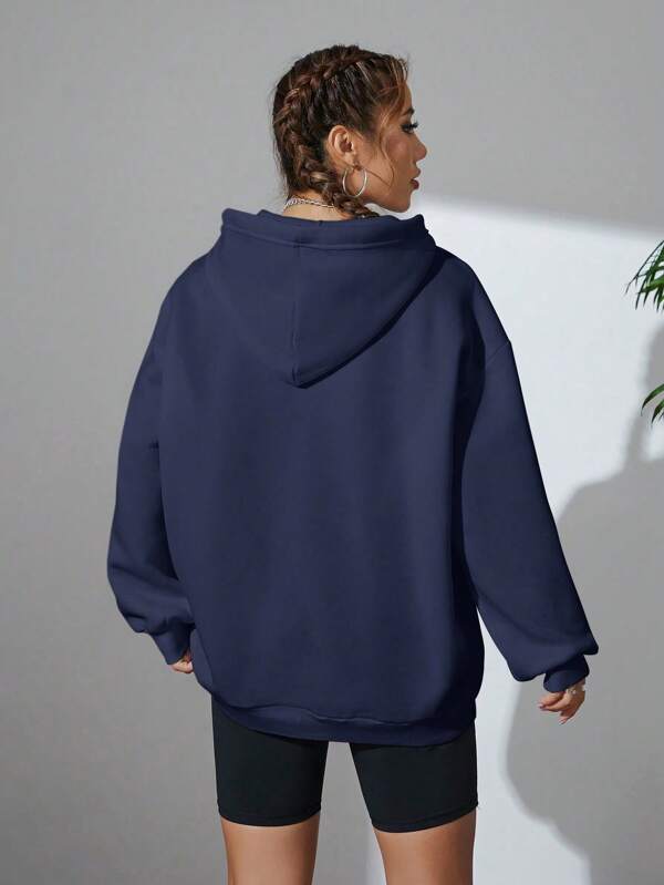 Moletom Oversized Com Capuz E Cordão