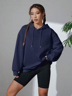 Moletom Oversized Com Capuz E Cordão