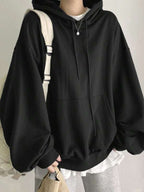 Moletom Oversized Com Capuz E Bolso Canguru