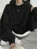Moletom Oversized Com Capuz E Bolso Canguru