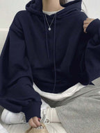 Moletom Oversized Com Capuz E Bolso Canguru