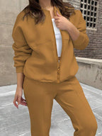 Conjunto Moletom Premium Com Jaqueta Bomber E Calça Reta Casual
