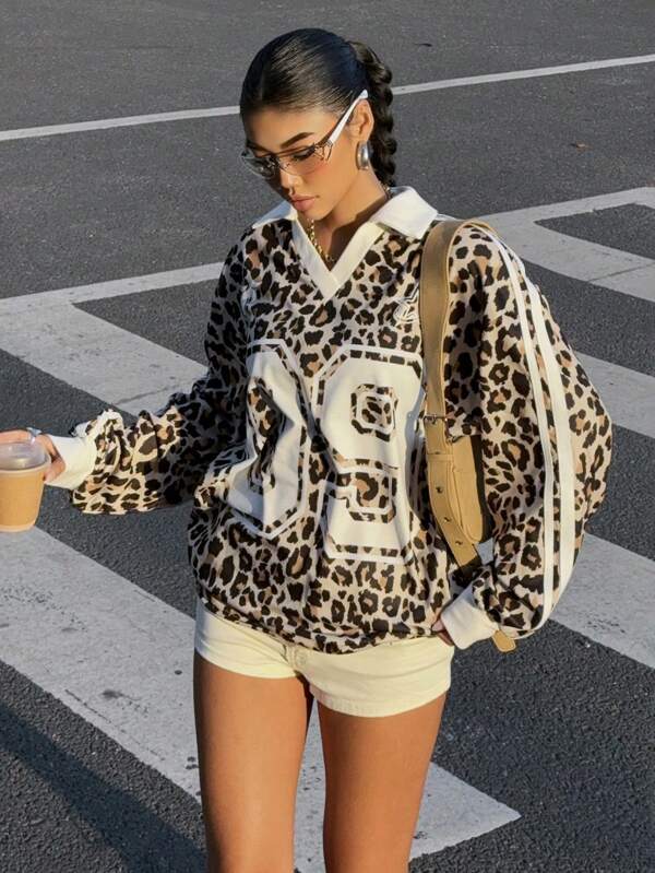 Moletom Gola Polo Animal Print Estilo College Casual
