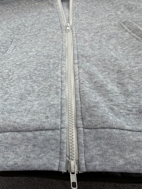 Conjunto Moletom Com Jaqueta De Capuz E Calça Pantalona Casual
