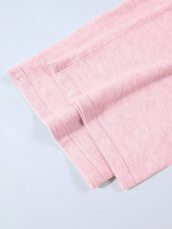Conjunto Tricot Com Cardigan Cropped E Calça Pantalona Casual