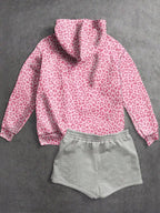 Moletom Com Capuz Animal Print Onça Casual