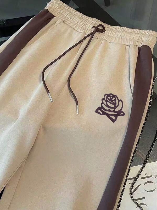 Conjunto Moletom Com Blusa De Capuz Meio Zíper E Calça Jogger Casual