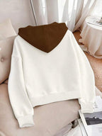 Moletom Cropped Com Capuz E Estampa Localizada