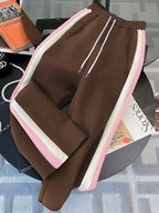 Conjunto Moletom Color Block Com Blusa E Calça Jogger Casual