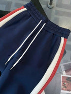Conjunto Moletom Color Block Com Blusa E Calça Jogger Casual