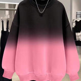 Moletom Gola Redonda Com Estampa Degradê