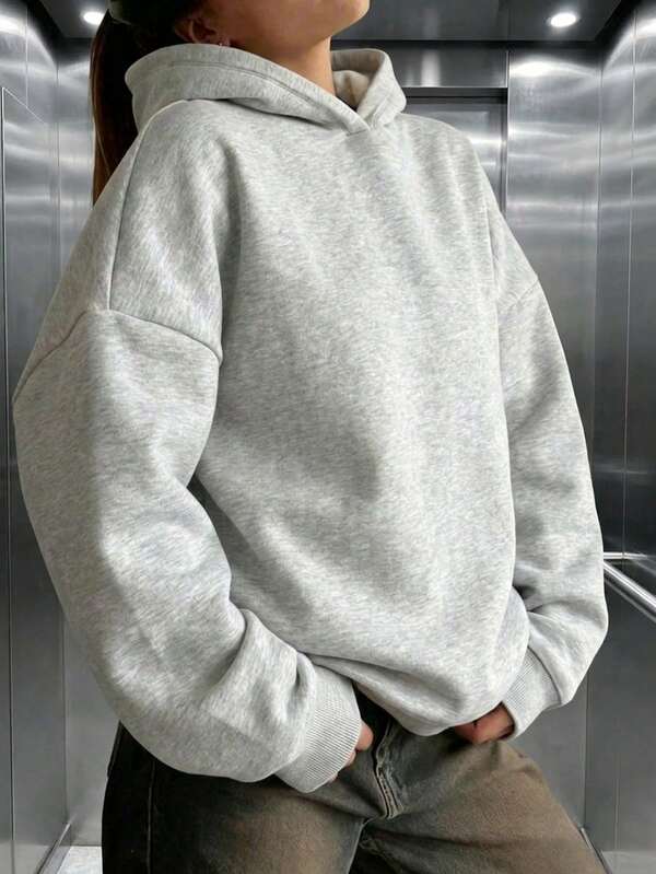 Moletom Oversized Com Capuz Básico