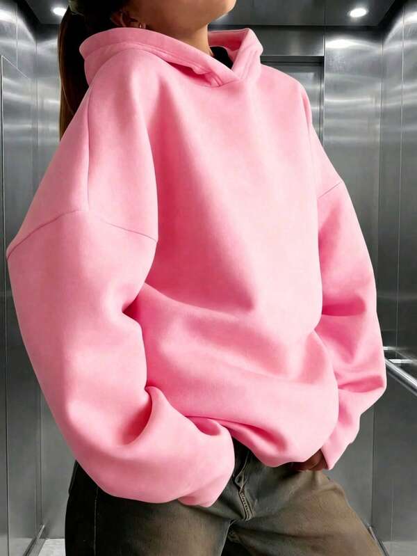 Moletom Oversized Com Capuz Básico
