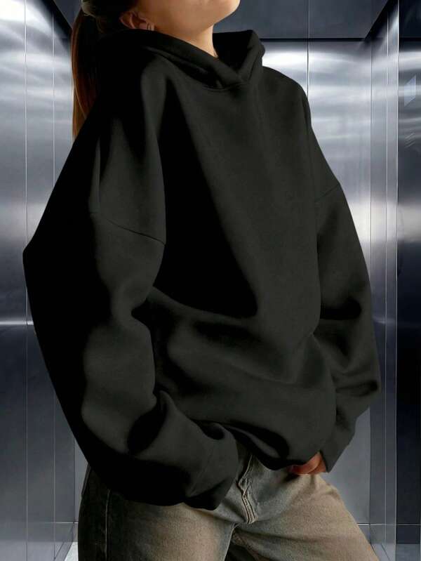 Moletom Oversized Com Capuz Básico