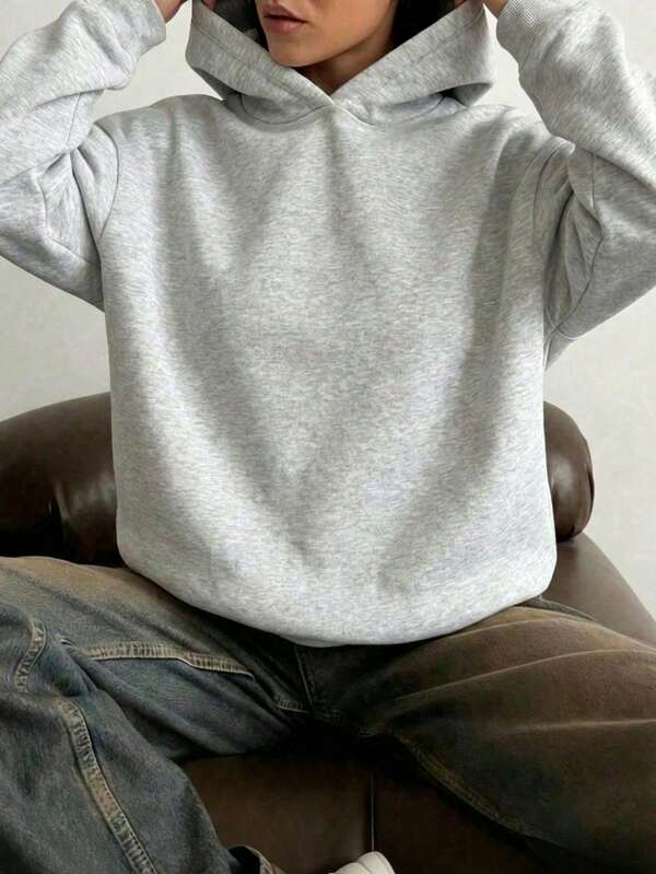 Moletom Oversized Com Capuz Básico