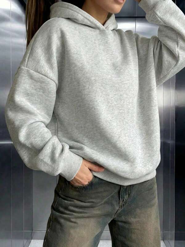 Moletom Oversized Com Capuz Básico