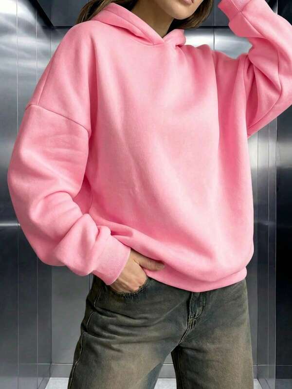 Moletom Oversized Com Capuz Básico