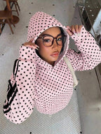 Moletom Com Capuz Animal Print Onça Minimalista Casual