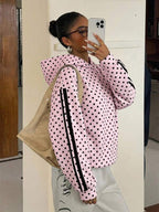 Moletom Com Capuz Animal Print Onça Minimalista Casual