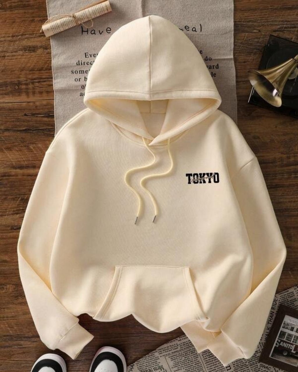 Moletom Com Capuz Estampa Automotiva Nas Costas Streetwear