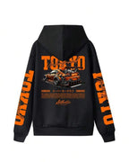 Moletom Com Capuz Estampa Automotiva Nas Costas Casual