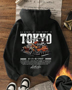 Moletom Com Capuz Estampa Automotiva Nas Costas Streetwear